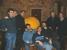 U.R.T.Band con la zucca gigante sotto il porticato